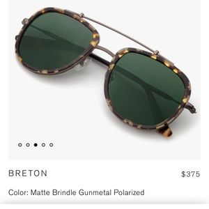 Krewe Breton Sunglasses - Matte Brindle Gunmetal Polarized